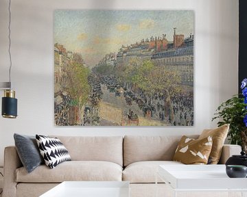 Boulevard Montmartre, Dämmerung, Camille Pissarro