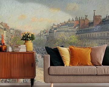 Boulevard Montmartre, Dämmerung, Camille Pissarro