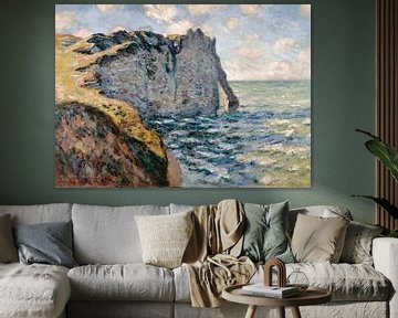 De klif van Aval, Etrétat, Claude Monet