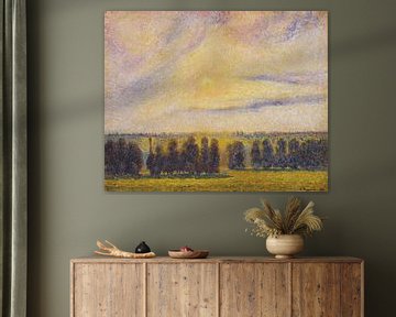 Zonsondergang bij Eragny, Camille Pissarro