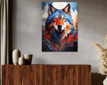 Loup art animalier #wolf sur JBJart Justyna Jaszke