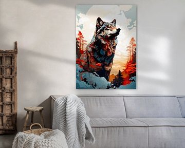 Loup art animalier #wolf sur JBJart Justyna Jaszke