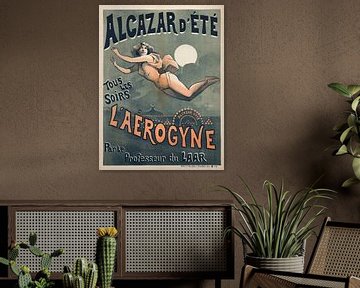 Alfred Choubrac - Alcazar D'ete Tous Les Soirs L'aerogyne (1880-1900) van Peter Balan