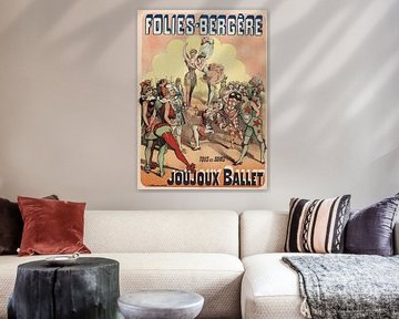 Alfred Choubrac - Folies-Bergère, La Belle et La Bête (ca. 1899) van Peter Balan