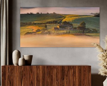 Lever de soleil en Toscane sur Henk Meijer Photography