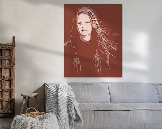 Example of the artwork in a room