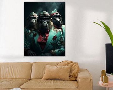 Drei imposante Gorillas's von PixelPrestige