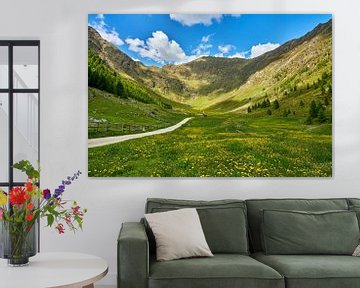 Printemps dans la vallée de l'Altfass dans le Tyrol du Sud sur Reiner Würz / RWFotoArt