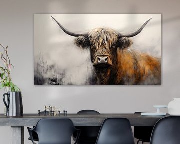 Scottish highlander by Vlindertuin Art