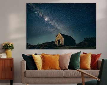 Church of the Good Shepherd under the Milky Way, New Zealand