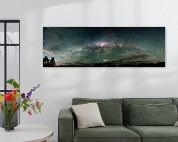 Colourful Milky Way Panorama over New Zealand
