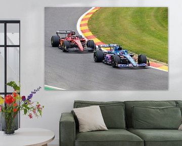Alpine en Ferrari formule 1