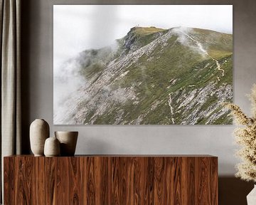 Paysage de montagne mystique dans le parc national de Nockberge sur Sander Groenendijk