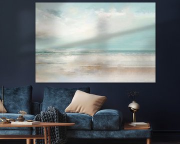 Collier souple avec paysage marin minimaliste sur Natasja Haandrikman