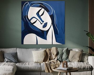 Modern blauw van ARTEO Schilderijen