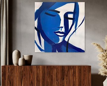 abstract blauw | abstract blauw van ARTEO Schilderijen
