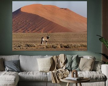 Oryx - Sossusvlei - Namibië van Eddy Kuipers