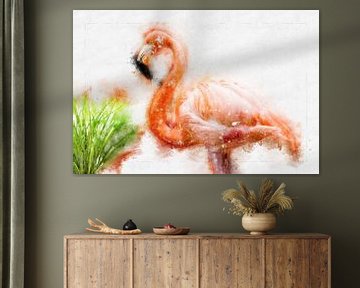 Flamingo van Theodor Decker