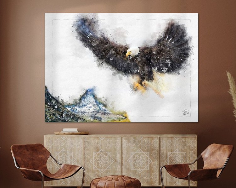 Example of the artwork in a room