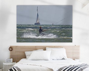 Kitesurfer auf der Nordsee von BHotography