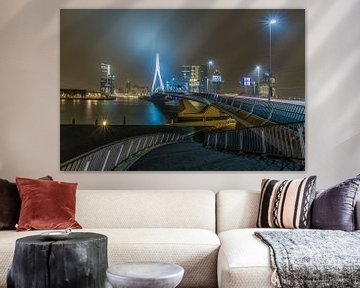 The Erasmusbrug in Rotterdam by MS Fotografie | Marc van der Stelt