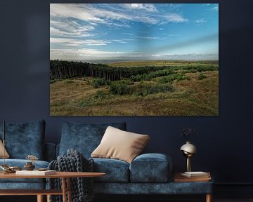 Uitzicht op natuurgebied de Noordvaarder West-Terschelling van BHotography