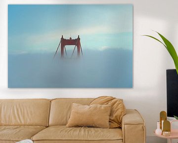 Golden Gate Bridge in pastelkleuren van Martin Podt