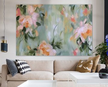 Fleurs aux couleurs pastel sur Studio Allee