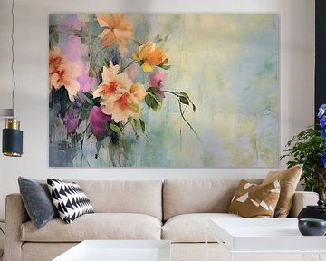 Fleurs aux couleurs pastel sur Studio Allee