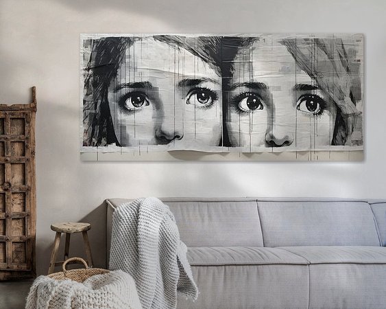 Example of the artwork in a room