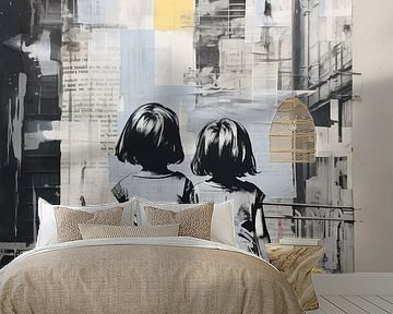 Street Art | Banksy Style van Blikvanger Schilderijen