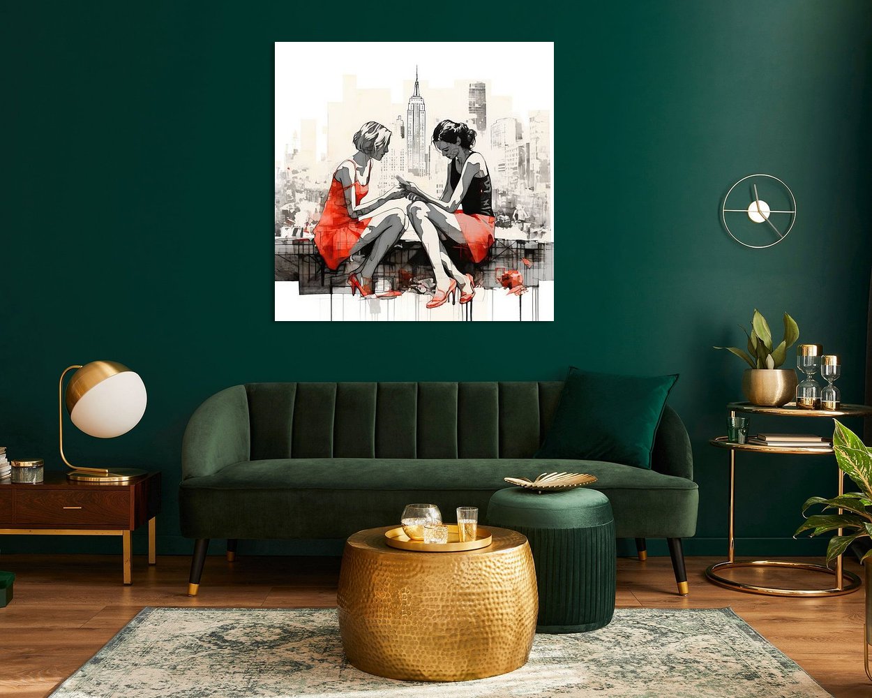 Example of the artwork in a room