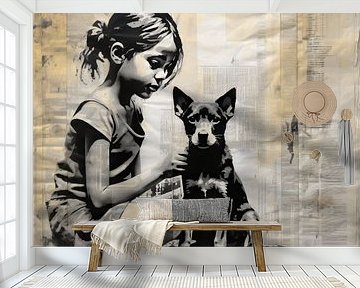 The Guardian | Banksy Style Urban Art van Blikvanger Schilderijen