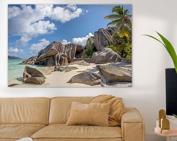 Seychelles - Anse Source d'Argent sur La Digue sur t.ART