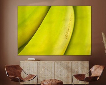 Gele banaan macro van Iris Holzer Richardson