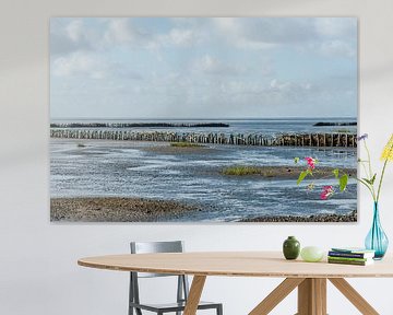 Barrages sur la mer des Wadden au Danemark sur Geertjan Plooijer