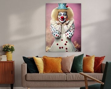 Clown met jurk van Tilo Grellmann