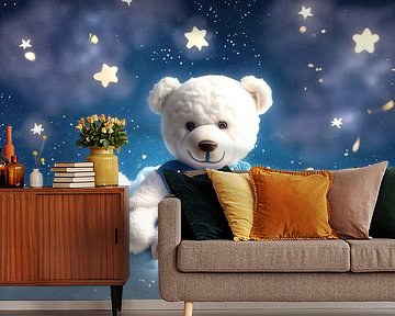 Teddybär im Schlafanzug