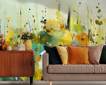 Bloeiende tuin van annemiek art