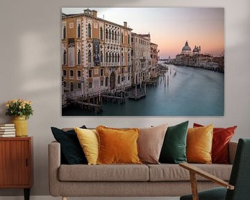 Venise - Coucher de soleil sur le Grand Canal sur t.ART