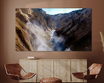 Rivier Yellowstone NP USA von Dimitri Verkuijl