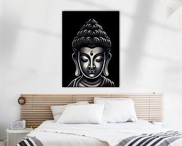 Enchanting Silver Buddha : Spirituelle Kunst für Meditationsräume