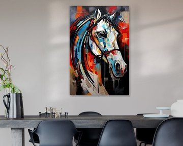 Paard abstract van Wall Wonder