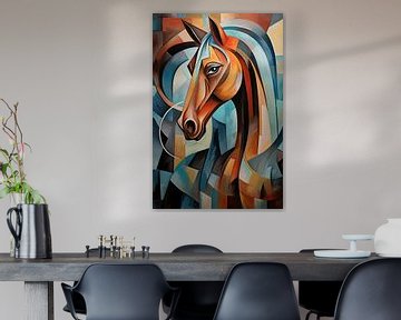 Paard abstract van Wall Wonder