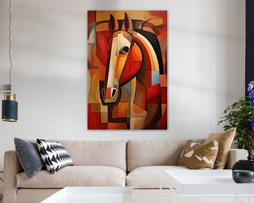 Paard abstract van Wall Wonder