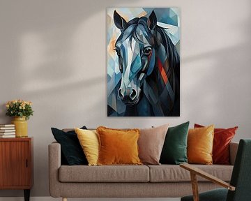 Paard abstract van Wall Wonder