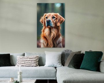 Golden retriever hond van Ayyen Khusna