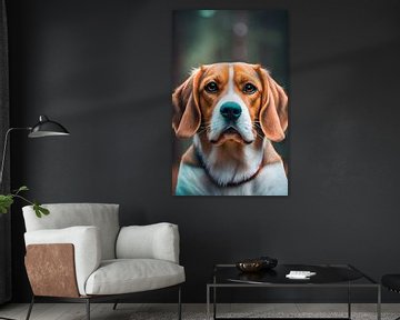 Honden beagle grappig van Ayyen Khusna