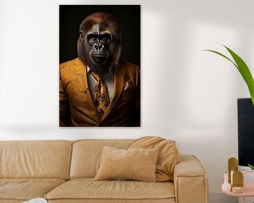 Gorilla in suit by Wall Wonder