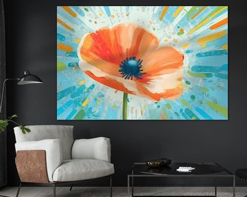 Coquelicot sur Wall Wonder